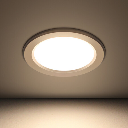 Foshan Lighting FSL Aluminum Tri-color LED Downlight Spotlight Living Room Chandelier Ceiling Light Aisle Embedded Hole Light Bull's Eye Light 6W3 Inch White Jade Silver Edge Foshan Lighting FSL Aluminum Tri-color LED Downlight Spotlight Living Room Chandelier Ceiling Light Aisle Embedded Hole Light Bull's Eye Light 6W3 Inch White Jade Silver Edge
