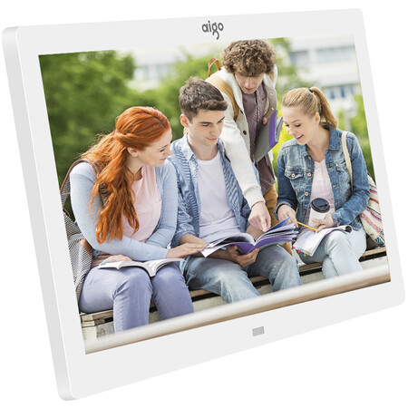 Patriot aigo digital photo frame DPF101 10-inch high-definition electronic photo album support music video white photo frame can support logo customization Patriot aigo digital photo frame DPF101 10-inch high-definition electronic photo album support music video white photo frame can support logo customization