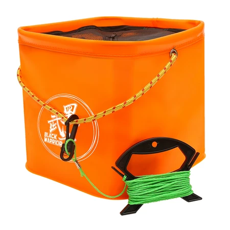 Black Samurai fishing bucket eva folding live fish bucket thickened fishing gear bag fish protection bag outdoor fishing box fishing supplies 24*24*24CM orange Black Samurai fishing bucket eva folding live fish bucket thickened fishing gear bag fish protection bag outdoor fishing box fishing supplies 24*24*24CM orange