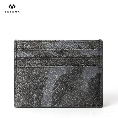 BABAMA Card Case Business Card Holder Lightweight Camouflage Series Driver's License Leather Case Bank Card Case Mini Wallet Small Wallet Men's and Women's Bag Black BABAMA Card Case Business Card Holder Lightweight Camouflage Series Driver's License Leather Case Bank Card Case Mini Wallet Small Wallet Men's and Women's Bag Black
