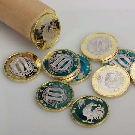 Hao Zang Tianxia Year of the Rooster Commemorative Coin 2017 Zodiac Commemorative Coin Chicken Coin Collection Equivalent Exchange Z Chicken Coin Single Hao Zang Tianxia Year of the Rooster Commemorative Coin 2017 Zodiac Commemorative Coin Chicken Coin Collection Equivalent Exchange Z Chicken Coin Single