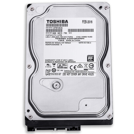 Toshiba TOSHIBA1TB 7200 rpm 32MB SATA6Gb/s desktop hard drive DT01ACA100 Toshiba TOSHIBA1TB 7200 rpm 32MB SATA6Gb/s desktop hard drive DT01ACA100