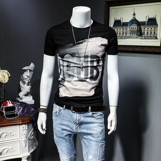 Camisa de base de media manga de manga corta para hombres Finiton Camisa de base de media manga de manga corta para hombres Finiton