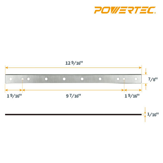 POWERTEC 12801DDV 12-1/2 inch HSS shaver blade replacement
POWERTEC 12801DDV 12-1/2 inch HSS shaver blade replacement