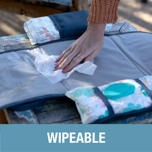 Almohadilla de cambio de pañal de bebé portátil hecha por el pañal - impermeable plegable avanzado Almohadilla de cambio de pañal de bebé portátil hecha por el pañal - impermeable plegable avanzado