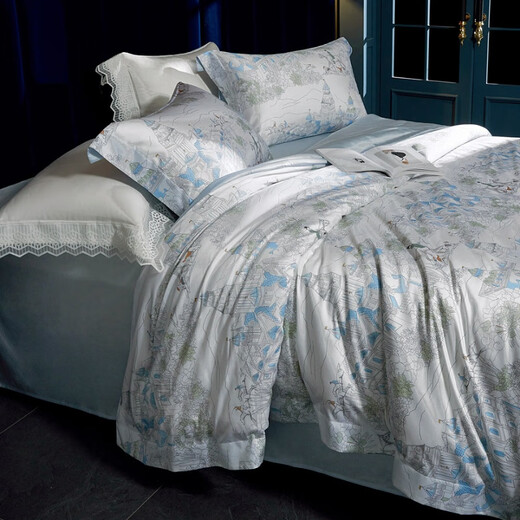 Mercury Home Textiles Bedding Xunmeng Manor Xunmeng Manor 1.5m bed suitable for 200*230cm quilt core Mercury Home Textiles Bedding Xunmeng Manor Xunmeng Manor 1.5m bed suitable for 200*230cm quilt core