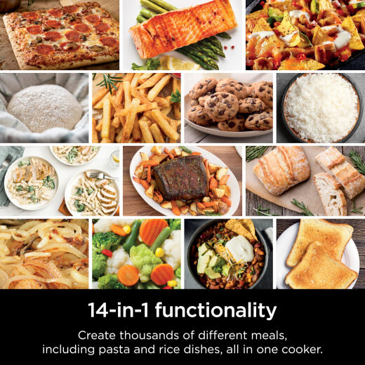 Ninja Air Fryer 14-in-1 Hogar multifunción Freidora eléctrica Freidora de acero inoxidable Liner táctil Operación táctil SFP701 Ninja Air Fryer 14-in-1 Hogar multifunción Freidora eléctrica Freidora de acero inoxidable Liner táctil Operación táctil SFP701
