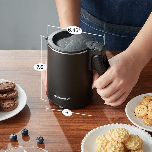 Elite Gourmet EKT719 Doppel Volt 110-220 V 0,6-Liter Elektrokessel Edelstahl Innendeckel Elite Gourmet EKT719 Doppel Volt 110-220 V 0,6-Liter Elektrokessel Edelstahl Innendeckel