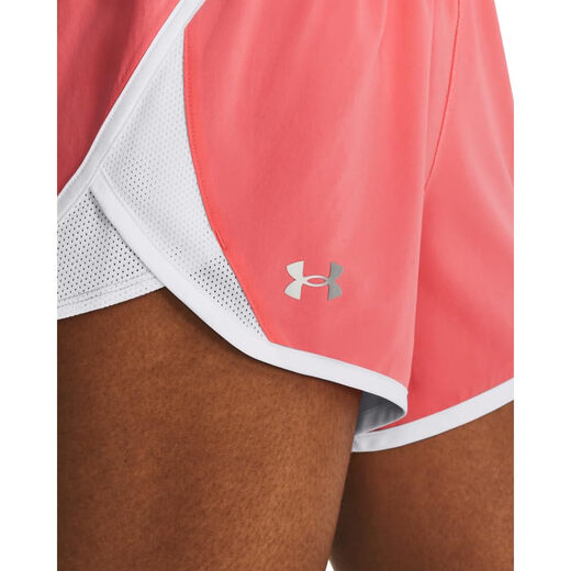 UNDER ARMOUR 安德玛 安德玛 女式 Fly by 2.0 跑步短裤 (693) 折衷粉色 / 白色 / 反光 X大码 UNDER ARMOUR 安德玛 安德玛 女式 Fly by 2.0 跑步短裤 (693) 折衷粉色 / 白色 / 反光 X大码