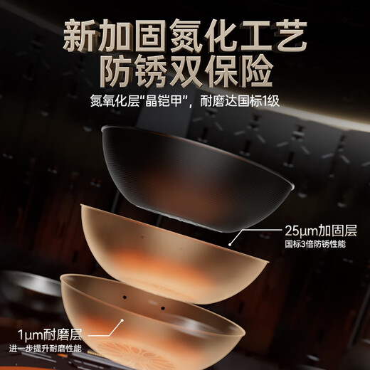 Zhongkang Iron Pot Nonstick Pot Fourth Generation Deep Nitrogen Frying Pan Fine Iron Uncoated Induction Cooker Gas General 32cm 
Zhongkang Iron Pot Nonstick Pot Fourth Generation Deep Nitrogen Frying Pan Fine Iron Uncoated Induction Cooker Gas General 32cm