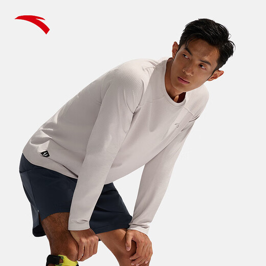ANTA Light Warm T丨Fleece long-sleeved T-shirt men's autumn fitness clothing running quick-drying clothing training sports top ANTA Light Warm T丨Fleece long-sleeved T-shirt men's autumn fitness clothing running quick-drying clothing training sports top
