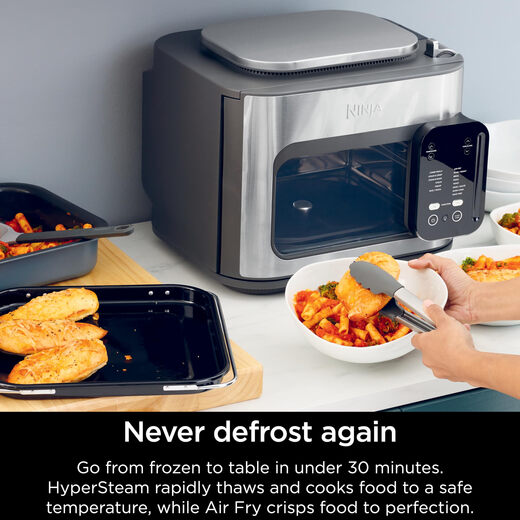 Ninja Air Fryer 14-in-1 Hogar multifunción Freidora eléctrica Freidora de acero inoxidable Liner táctil Operación táctil SFP701 Ninja Air Fryer 14-in-1 Hogar multifunción Freidora eléctrica Freidora de acero inoxidable Liner táctil Operación táctil SFP701