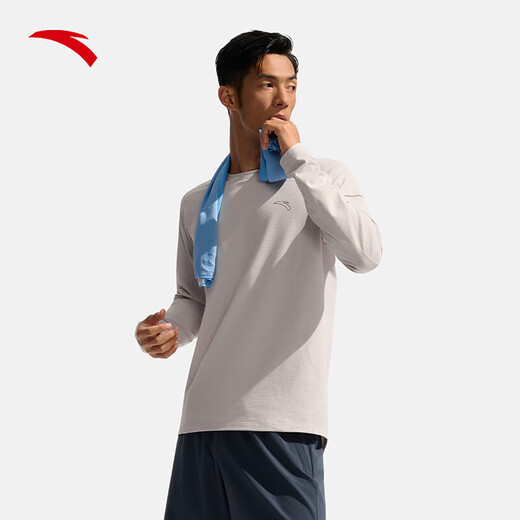 ANTA Light Warm T丨Fleece long-sleeved T-shirt men's autumn fitness clothing running quick-drying clothing training sports top ANTA Light Warm T丨Fleece long-sleeved T-shirt men's autumn fitness clothing running quick-drying clothing training sports top