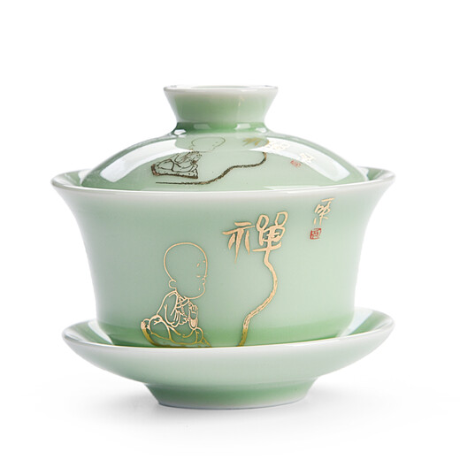妃汐蒂 盖碗茶杯 茶碗茶具泡茶杯 陶瓷三才景德镇带盖陶瓷碗SN6625 傲骨梅花盖碗(玉)120毫升 妃汐蒂 盖碗茶杯 茶碗茶具泡茶杯 陶瓷三才景德镇带盖陶瓷碗SN6625 傲骨梅花盖碗(玉)120毫升
