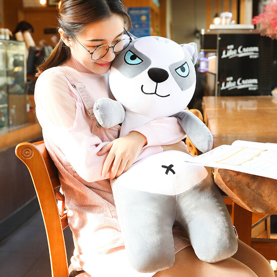 Plush toy dog husky accompany sleep doll large doll girl doll bed pillow long sleep two Ha cute little dog puppet birthday gift girls Husky 60 cm Plush toy dog husky accompany sleep doll large doll girl doll bed pillow long sleep two Ha cute little dog puppet birthday gift girls Husky 60 cm