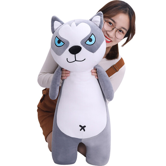 Plush toy dog husky accompany sleep doll large doll girl doll bed pillow long sleep two Ha cute little dog puppet birthday gift girls Husky 60 cm Plush toy dog husky accompany sleep doll large doll girl doll bed pillow long sleep two Ha cute little dog puppet birthday gift girls Husky 60 cm