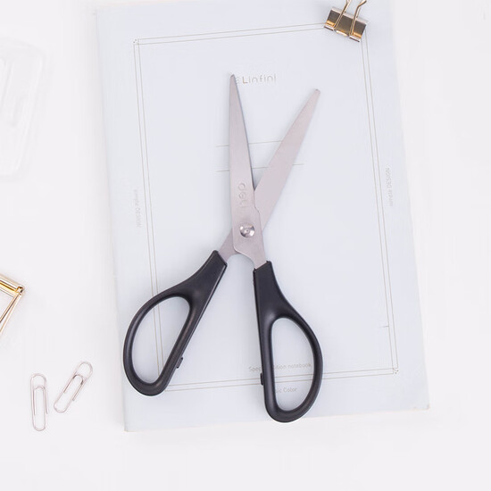 Effective deli170mm home office life office supplies scissors a black 0603 Effective deli170mm home office life office supplies scissors a black 0603