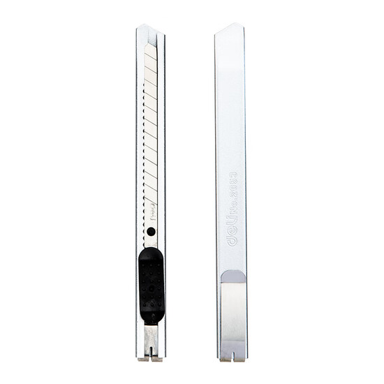 Deli small metal shell office household utility knife/paper knife office supplies 2053 Deli small metal shell office household utility knife/paper knife office supplies 2053