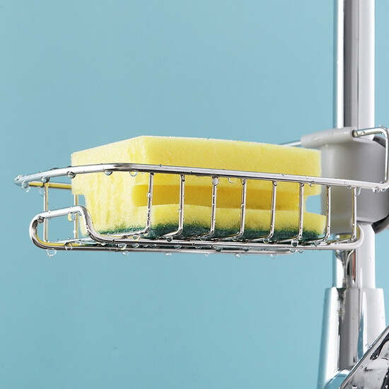 They Live sink kitchen faucet draining rack storage rack stainless steel sink creative adjustable washing brush holder Drain sponge cloth JD-LY-77 They Live sink kitchen faucet draining rack storage rack stainless steel sink creative adjustable washing brush holder Drain sponge cloth JD-LY-77
