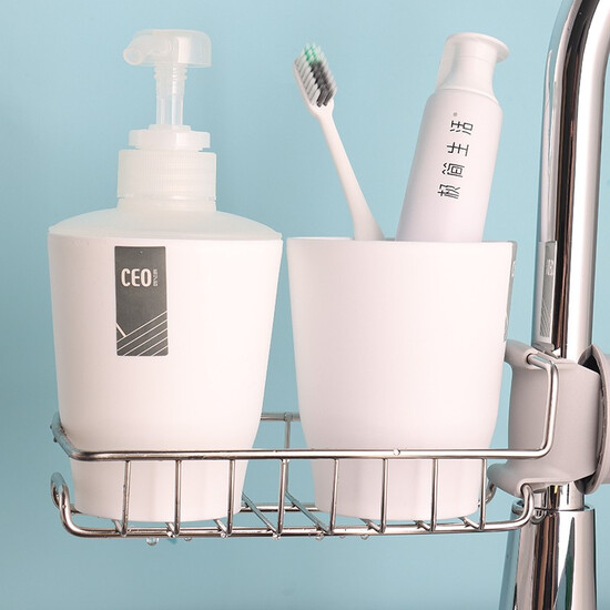 They Live sink kitchen faucet draining rack storage rack stainless steel sink creative adjustable washing brush holder Drain sponge cloth JD-LY-77 They Live sink kitchen faucet draining rack storage rack stainless steel sink creative adjustable washing brush holder Drain sponge cloth JD-LY-77