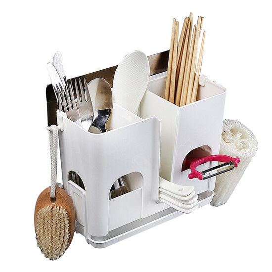 Accor chopstick holder kitchen rack wall-mounted hole-free drain drain tableware storage rack YG-C033 Accor chopstick holder kitchen rack wall-mounted hole-free drain drain tableware storage rack YG-C033