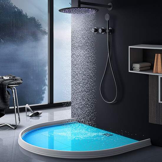 Diyin bathroom water retaining strip sanitary partition water retaining strip shower room toilet partition kitchen self-adhesive partition waterproof artifact partition silicone tank bath room sink length 80cm Diyin bathroom water retaining strip sanitary partition water retaining strip shower room toilet partition kitchen self-adhesive partition waterproof artifact partition silicone tank bath room sink length 80cm