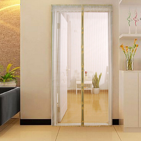 Green Reeds Anti-mosquito Door Curtains Anti-mosquito Screen Doors Free Punching Magnetic Screen Doors To Send 2 Packs Of Velcro + 1 Pack Of Push Pins Striped Beige 100*210cm Green Reeds Anti-mosquito Door Curtains Anti-mosquito Screen Doors Free Punching Magnetic Screen Doors To Send 2 Packs Of Velcro + 1 Pack Of Push Pins Striped Beige 100*210cm