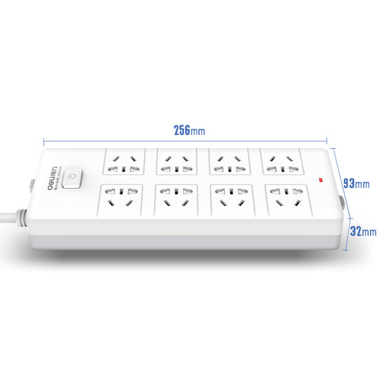 Deli new national standard safety socket/insert row/insert board/terminal board/insert row/drag wire board general control switch child protection door 8 combination hole 3 meters 18262 Deli new national standard safety socket/insert row/insert board/terminal board/insert row/drag wire board general control switch child protection door 8 combination hole 3 meters 18262