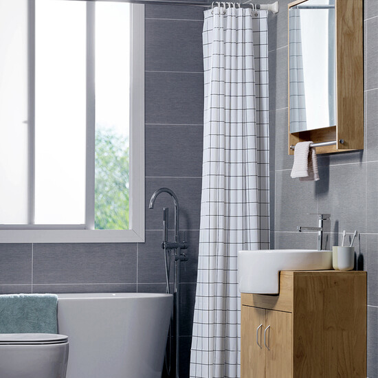 Pacifica tarpaulin Di DIYIN bathroom curtain bathroom shower curtain mildew thickened curtain panel curtain package Free-squared perforated curtain 120 * 180 Pacifica tarpaulin Di DIYIN bathroom curtain bathroom shower curtain mildew thickened curtain panel curtain package Free-squared perforated curtain 120 * 180