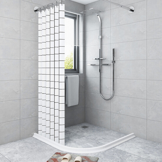 Diyin bathroom water retaining strip sanitary partition water retaining strip shower room toilet partition kitchen self-adhesive partition waterproof artifact partition silicone tank bath room sink length 80cm Diyin bathroom water retaining strip sanitary partition water retaining strip shower room toilet partition kitchen self-adhesive partition waterproof artifact partition silicone tank bath room sink length 80cm