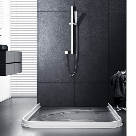 Diyin bathroom water retaining strip sanitary partition water retaining strip shower room toilet partition kitchen self-adhesive partition waterproof artifact partition silicone tank bath room sink length 80cm Diyin bathroom water retaining strip sanitary partition water retaining strip shower room toilet partition kitchen self-adhesive partition waterproof artifact partition silicone tank bath room sink length 80cm