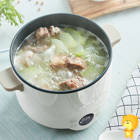 Bear 2.5L multi-function electric cooker electric steamer dormitory small pot electric frying pan non-stick electric cooker cooking noodles cooking small hot pot DRG-C18L1 Bear 2.5L multi-function electric cooker electric steamer dormitory small pot electric frying pan non-stick electric cooker cooking noodles cooking small hot pot DRG-C18L1