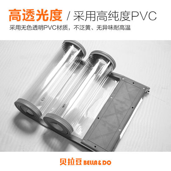 Bella bean Bella/DOpvc plastic air conditioner magnetic transparent self-priming thermal insulation soft curtain partition shopping mall household 0.1 square meters 2.0mm thickness plus counterweight RC0202 Bella bean Bella/DOpvc plastic air conditioner magnetic transparent self-priming thermal insulation soft curtain partition shopping mall household 0.1 square meters 2.0mm thickness plus counterweight RC0202