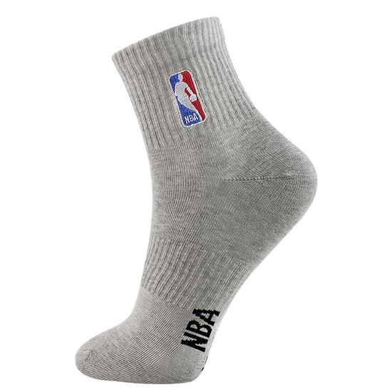 NBA socks men's casual sports basketball cotton socks men's socks combed cotton embroidered training socks 3 pairs of moisture-absorbing breathable rubber anti-skid mixed color one size NBA socks men's casual sports basketball cotton socks men's socks combed cotton embroidered training socks 3 pairs of moisture-absorbing breathable rubber anti-skid mixed color one size