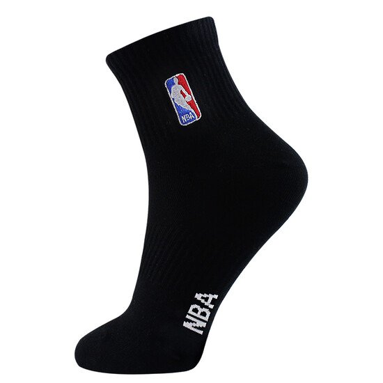 NBA socks men's casual sports basketball cotton socks men's socks combed cotton embroidered training socks 3 pairs of moisture-absorbing breathable rubber anti-skid mixed color one size NBA socks men's casual sports basketball cotton socks men's socks combed cotton embroidered training socks 3 pairs of moisture-absorbing breathable rubber anti-skid mixed color one size