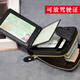 Yinuotu driver's license leather case, men's driver's license, this document holder, female motor vehicle driving license, genuine first layer cowhide wallet, zipper, multi-card slot, credit bank card bag, business card holder, black classic vertical style, multi-function driver's license cover Yinuotu driver's license leather case, men's driver's license, this document holder, female motor vehicle driving license, genuine first layer cowhide wallet, zipper, multi-card slot, credit bank card bag, business card holder, black classic vertical style, multi-function driver's license cover