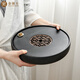Jinxiang circular tea tray kung fu tea dry tea home storage tray ceramic dual circular path tea tray 25 * 5cm Jinxiang circular tea tray kung fu tea dry tea home storage tray ceramic dual circular path tea tray 25 * 5cm