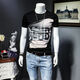 Camisa de base de media manga de manga corta para hombres Finiton Camisa de base de media manga de manga corta para hombres Finiton
