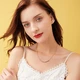 N2IT Smart Skirt Diamond Necklace Alloy Pendant Dancing Necklace for Girlfriend Wife Ty Rose Gold-Diamond Smiley Necklace N2IT Smart Skirt Diamond Necklace Alloy Pendant Dancing Necklace for Girlfriend Wife Ty Rose Gold-Diamond Smiley Necklace