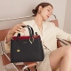 Kouyi Cnoles bag women's bag cowhide fashion all-match handbag ladies bag high-end shoulder bag women's large-capacity messenger bag women's commuting solid color birthday gift for girlfriend wife black Kouyi Cnoles bag women's bag cowhide fashion all-match handbag ladies bag high-end shoulder bag women's large-capacity messenger bag women's commuting solid color birthday gift for girlfriend wife black