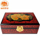 Nine-color jiucai jewelry box Pingyao push light lacquerware Hand-made collections for women’s day gifts Push light lacquer jewelry box Shanxi specialty red peony flower Nine-color jiucai jewelry box Pingyao push light lacquerware Hand-made collections for women’s day gifts Push light lacquer jewelry box Shanxi specialty red peony flower