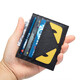 Bostendon Card Case Business Card Holder Thin Convenient Card Case Leather Case Bank Card Case Mini Wallet Black With Yellow Bostendon Card Case Business Card Holder Thin Convenient Card Case Leather Case Bank Card Case Mini Wallet Black With Yellow