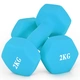 Chengyue Scrub Dip Plastic 4kg 2kg*2 household ladies dumbbell exercise fitness body sculpting aerobics men and women training dumbbell CY-130 tranquil blue Chengyue Scrub Dip Plastic 4kg 2kg*2 household ladies dumbbell exercise fitness body sculpting aerobics men and women training dumbbell CY-130 tranquil blue