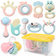 Qiaoqiao rabbit baby toy 0-1 year old hand rattle newborn toy 3-6-8 months baby toy 368 10 months Manhattan ball tumbler baby can bite soothing teether gift box Qiaoqiao rabbit baby toy 0-1 year old hand rattle newborn toy 3-6-8 months baby toy 368 10 months Manhattan ball tumbler baby can bite soothing teether gift box