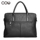 Französische Kuh Herrenbeutel Casual Business Aktentasche Trendy Computertasche Mode Handtasche One-Shoulder Crossbody Bag C-9898 Offizielles Dokument Schwarz Französische Kuh Herrenbeutel Casual Business Aktentasche Trendy Computertasche Mode Handtasche One-Shoulder Crossbody Bag C-9898 Offizielles Dokument Schwarz