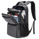 Persinon backpack men's business casual trend canvas student campus sports bag large capacity travel backpack 15.6 inch laptop bag men's dark gray Persinon backpack men's business casual trend canvas student campus sports bag large capacity travel backpack 15.6 inch laptop bag men's dark gray
