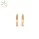 Chow Sang Sang 18K rose gold mint series rose gold color gold earrings earrings female K gold earrings earrings 91115E Chow Sang Sang 18K rose gold mint series rose gold color gold earrings earrings female K gold earrings earrings 91115E