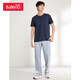 Baleno Baleno short-sleeved t-shirt men's cotton fashion solid color round neck loose top simple basic youth fashion comfortable compassionate casual bottoming shirt round neck-B85 XXL Baleno Baleno short-sleeved t-shirt men's cotton fashion solid color round neck loose top simple basic youth fashion comfortable compassionate casual bottoming shirt round neck-B85 XXL