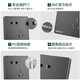 NVC switch socket electrician electrical materials five-hole socket 86 type 10A oblique 5 hole two or three plug concealed wall switch panel 10 packs Q3 Xinyue series starry sky gray NVC switch socket electrician electrical materials five-hole socket 86 type 10A oblique 5 hole two or three plug concealed wall switch panel 10 packs Q3 Xinyue series starry sky gray