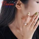 Demi Jewelry Princess Freshwater Pearl Ring Classic Design S925 Silver Ring Pink Purple 7-8mm for Girlfriend Gift Demi Jewelry Princess Freshwater Pearl Ring Classic Design S925 Silver Ring Pink Purple 7-8mm for Girlfriend Gift